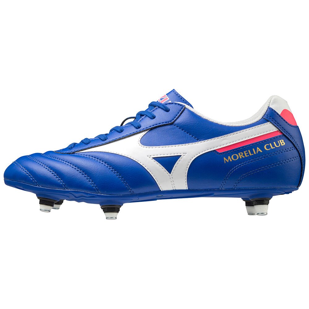 Botas de Futbol Mizuno Morelia II Club SI Mujer Azules/Blancas Ofertas LVYI-39725